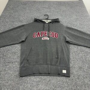 Cape Cod Cuffys Hoodie Mens M Gray Cotton Polyester Fleece Souvenir Streetwear